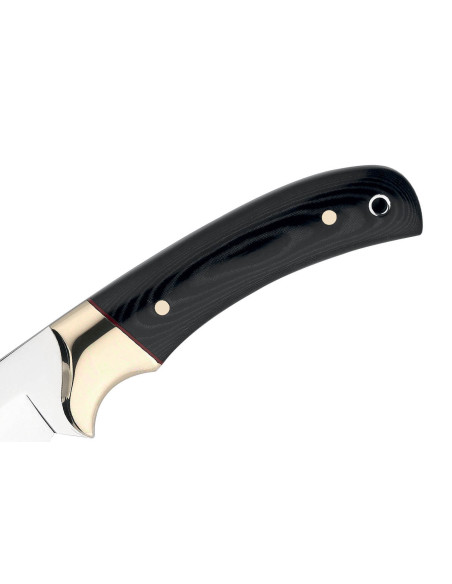Muela Setter 9264 coltello 11cm lama in acciaio inox manico in micarta nero + fodero in pelle