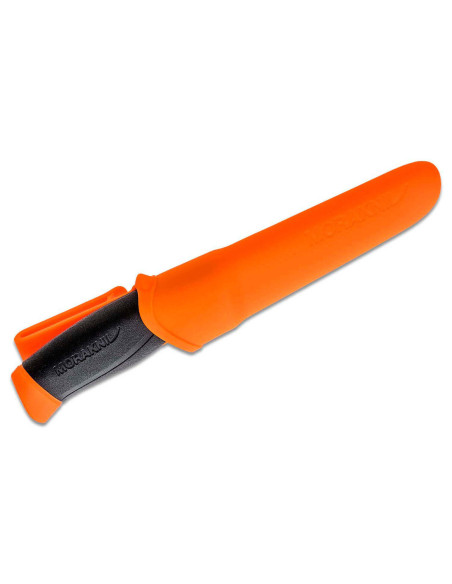Messer Mora Companion 11824 10,4cm rostfreie Klinge Gummigriff schwarz/orange + Etui