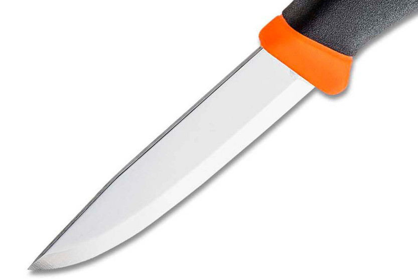 Messer Mora Companion 11824 10,4cm rostfreie Klinge Gummigriff schwarz/orange + Etui