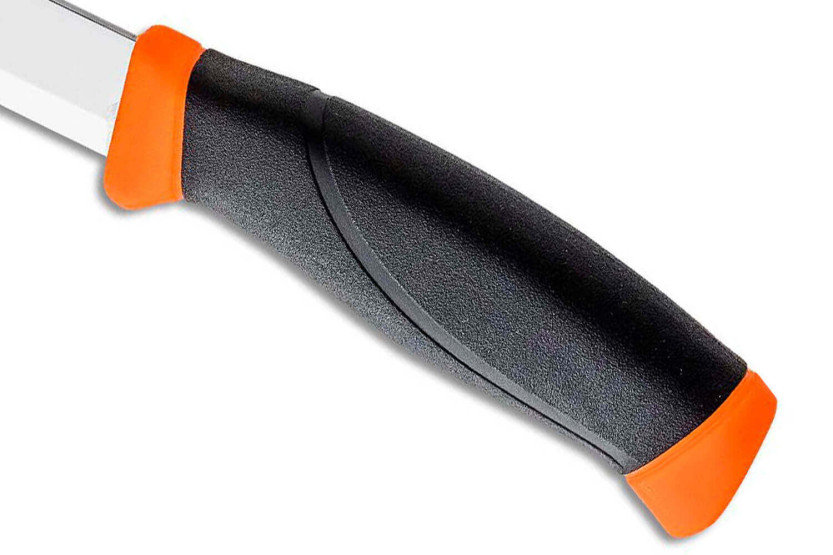 Cuchillo Mora Companion 11824 10.4cm hoja acero inoxidable mango goma negro/naranja + funda