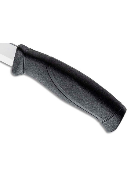 Mora Companion 12141 mes 10,4cm roestvrij staal zwart rubber handvat + etui