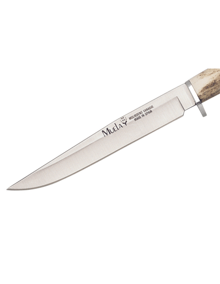 Muela Gredos 9218 knife 14cm stainless steel blade deer antler handle + leather sheath