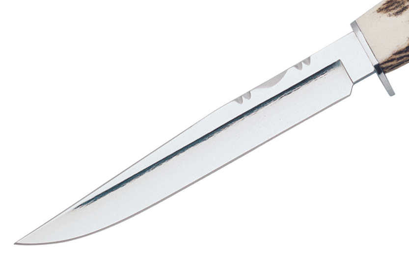 Muela Gredos 9228 kniv 14 cm ispoleret blad Hjortetræsskaft + læderskede