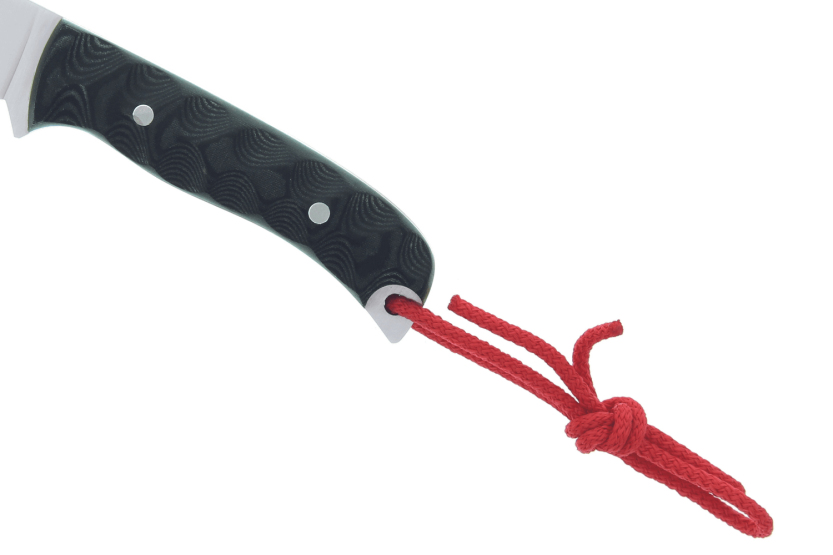 Muela Husky 9307 kniv 10 cm blad i rustfritt stål, grått micartahåndtak + skinnslire