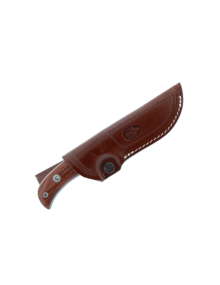 Messer Muela Husky 9308 11cm Edelstahlklinge Holzgriff mit Lederscheide