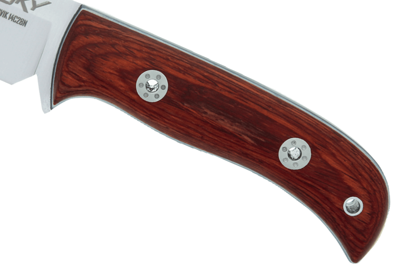 Muela Husky 9308 coltello 11cm lama in acciaio inox manico in legno con fodero in pelle