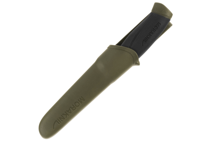 Cuchillo Mora Companion MG 11827 10.4cm hoja acero inoxidable mango goma negro/caqui + funda
