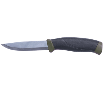 Mora Companion MG 11827 mes 10,4cm roestvrij staal zwart/kaki rubberen handvat + etui