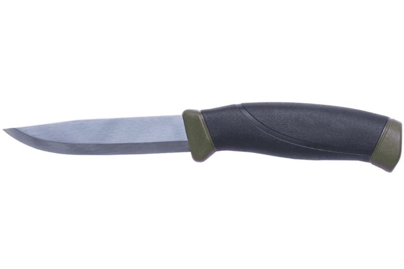 Mora Companion MG 11827 mes 10,4cm roestvrij staal zwart/kaki rubberen handvat + etui