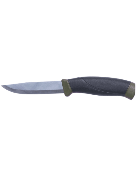 Mora Companion MG 11827 kniv 10,4 cm blad i rustfrit stål sort/khaki gummihåndtag + etui