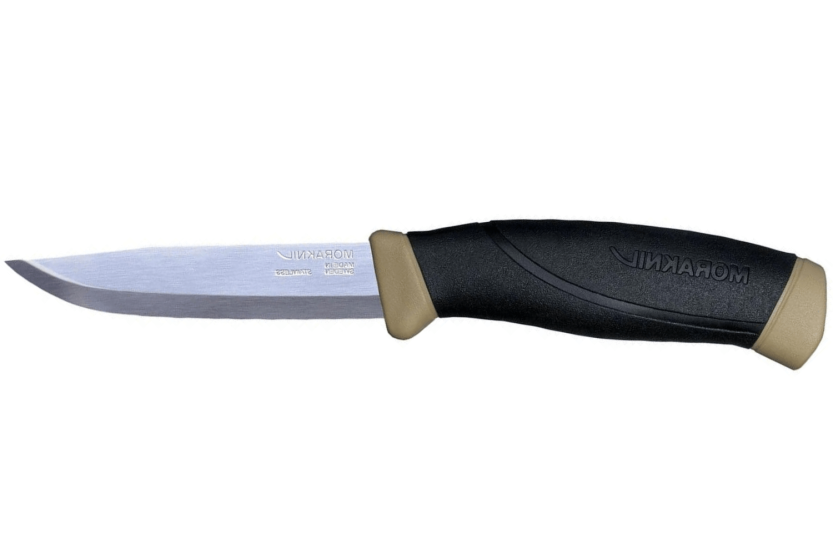 Mora Companion 13166 knife 10.4cm stainless steel blade black/sand rubber handle + case