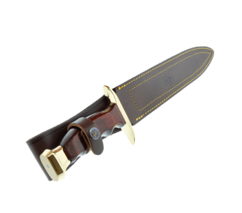 Muela Bowie Knife 9213 blad i rostfritt stål 26cm handtag i stamina trä + läderslida 2