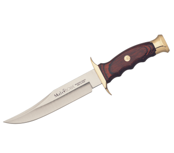 Muela Bowie Knife 9238 ruostumattomasta teräksestä valmistettu terä 16cm stamina puukahva + nahkatuppi