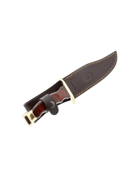 Muela Bowie Knife 9238 ruostumattomasta teräksestä valmistettu terä 16cm stamina puukahva + nahkatuppi