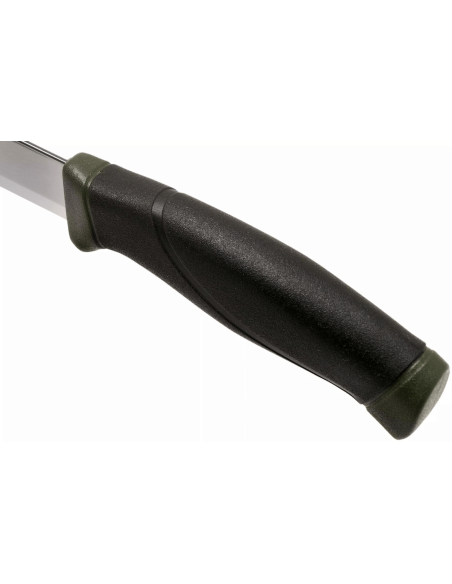 Mora Companion MG 11863 knife 10.4cm carbon blade black/khaki rubber handle + case