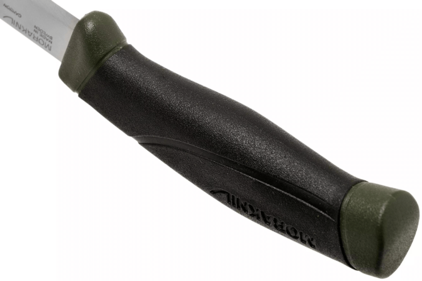 Mora Companion MG 11863 kniv 10,4 cm carbonblad sort/khaki gummihåndtag + etui