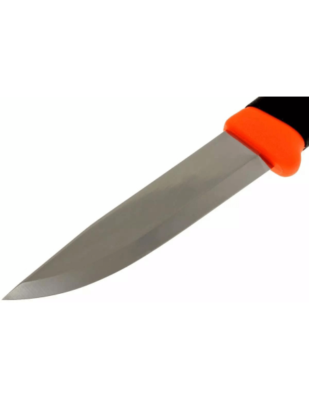 Mora Companion Heavy Duty F 12211 veitsi 10.4cm hiiliterä musta/oranssi kumikahva + tuppi
