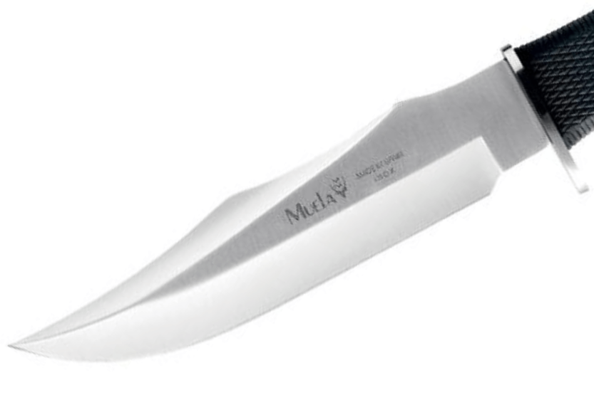 Cotueau Muela "21733" klinge i rustfrit stål 17 cm sort gummihåndtag + sort etui