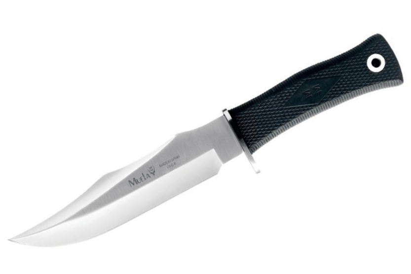 Muela Messer "21733" mit 17cm Klinge aus rostfreiem Stahl, Griff aus schwarzem Gummi + schwarzes Etui