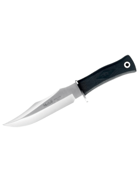Muela Messer "21733" mit 17cm Klinge aus rostfreiem Stahl, Griff aus schwarzem Gummi + schwarzes Etui