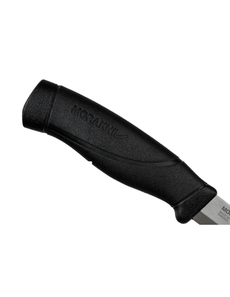 Cuchillo Mora Companion Heavy Duty 13158 10.4cm hoja de acero inoxidable con mango de goma negro + funda