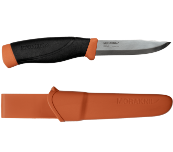 Cuchillo Mora Companion Heavy Duty 13259 HD 10.4cm hoja acero inoxidable mango goma naranja + funda 2