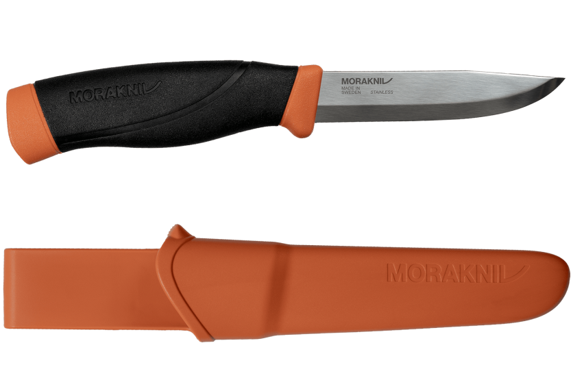 Mora Companion Heavy Duty Knife 13259 HD lama in acciaio inox da 10,4 cm manico in gomma arancione + fodero