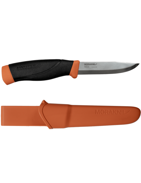 Mora Companion Heavy Duty Knife 13259 HD lama in acciaio inox da 10,4 cm manico in gomma arancione + fodero