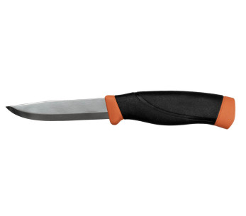 Cuchillo Mora Companion Heavy Duty 13259 HD 10.4cm hoja acero inoxidable mango goma naranja + funda