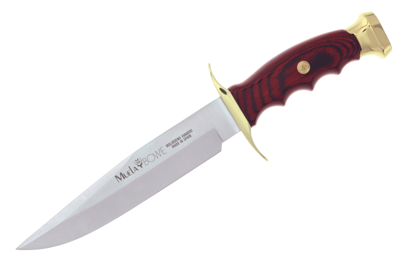 Muela Bowie Knife 9310 rustfrit stålblad 18 cm stamina træhåndtag