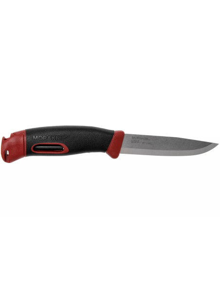 Cuchillo Mora Companion Spark 13571 10.4cm hoja acero inoxidable mango goma burdeos con pedernal + funda
