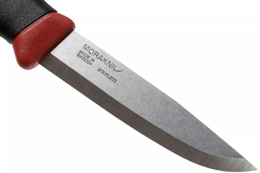 Cuchillo Mora Companion Spark 13571 10.4cm hoja acero inoxidable mango goma burdeos con pedernal + funda