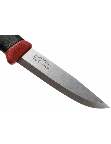 Cuchillo Mora Companion Spark 13571 10.4cm hoja acero inoxidable mango goma burdeos con pedernal + funda