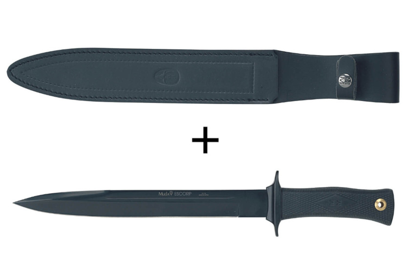Muela ESCORP 9244 musta terä 26cm musta kumikahva + nahkatuppi