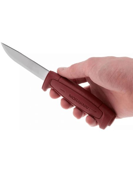 Mora Basic 511 12147 knife 9.1cm carbon blade red polypropylene handle + case