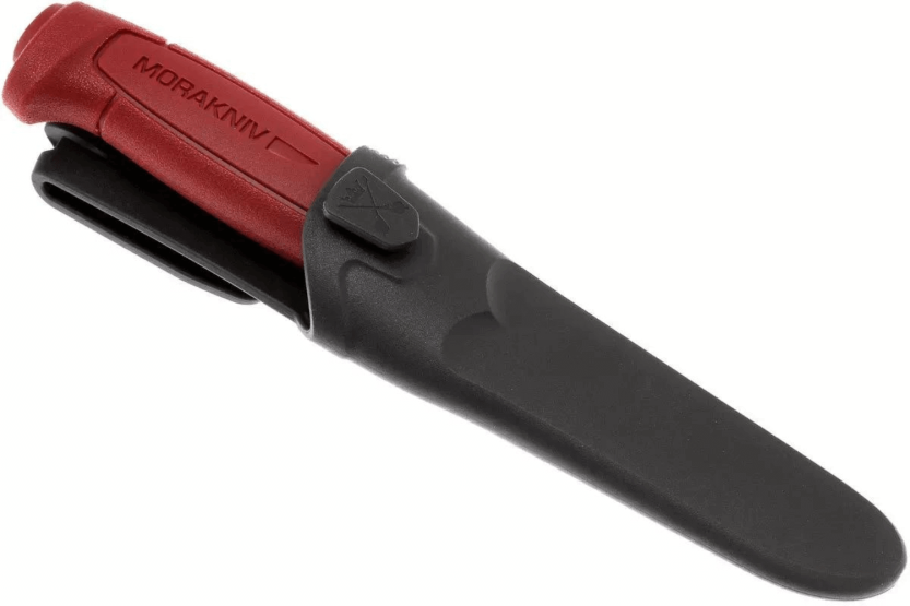 Mora Basic 511 12147 knife 9.1cm carbon blade red polypropylene handle + case