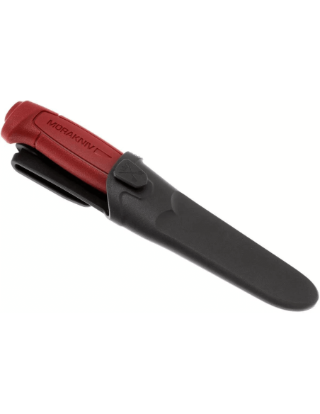 Messer Mora Basic 511 12147 Karbonklinge 9,1cm Griff Polypropylen rot + Etui