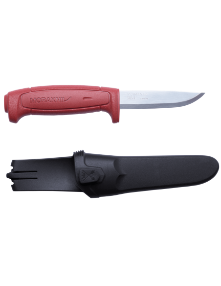 Mora Basic 511 12147 knife 9.1cm carbon blade red polypropylene handle + case