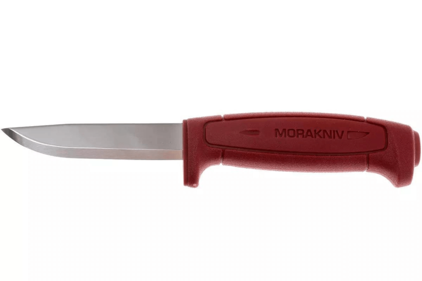 Mora Basic 511 12147 knife 9.1cm carbon blade red polypropylene handle + case