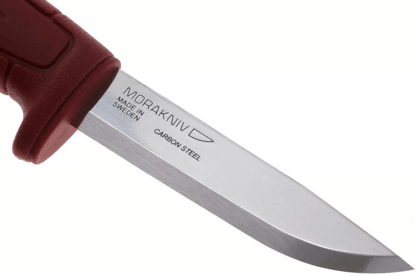 Mora Basic 511 12147 kniv 9,1 cm carbonblad rødt polypropylenhåndtag + etui