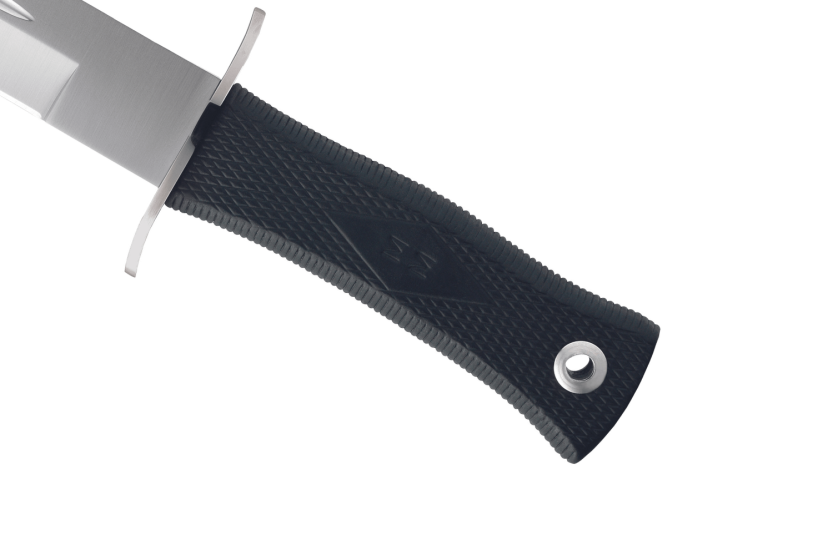Cuchillo Muela Escorp 9292 26cm mango de goma negro y guarda de acero inoxidable + funda de cuero