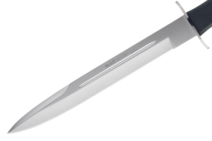 Muela Escorp 9292 coltello 26cm manico in gomma nera e guardia in acciaio inox + fodero in pelle