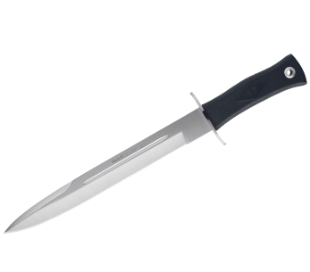 Muela Escorp 9292 veitsi 26cm musta kumikahva ja ruostumattomasta teräksestä valmistettu suojus + nahkatuppi