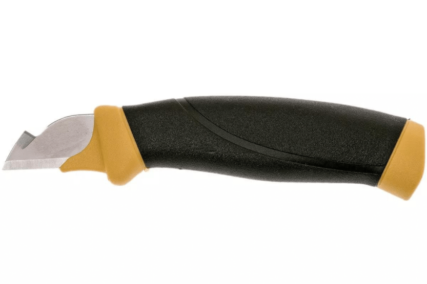 Mora Electrician's Knife 12201 ambidextrous 2.1cm stainless steel blade black/yellow rubber handle with sheath