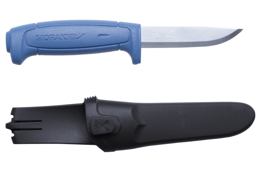 Mora Basic 546 12241 knife 9.1cm stainless steel blade blue polypropylene handle + case