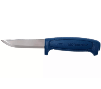 Mora Basic 546 12241 kniv 9,1cm rostfritt stålblad blått polypropylenhandtag + fodral