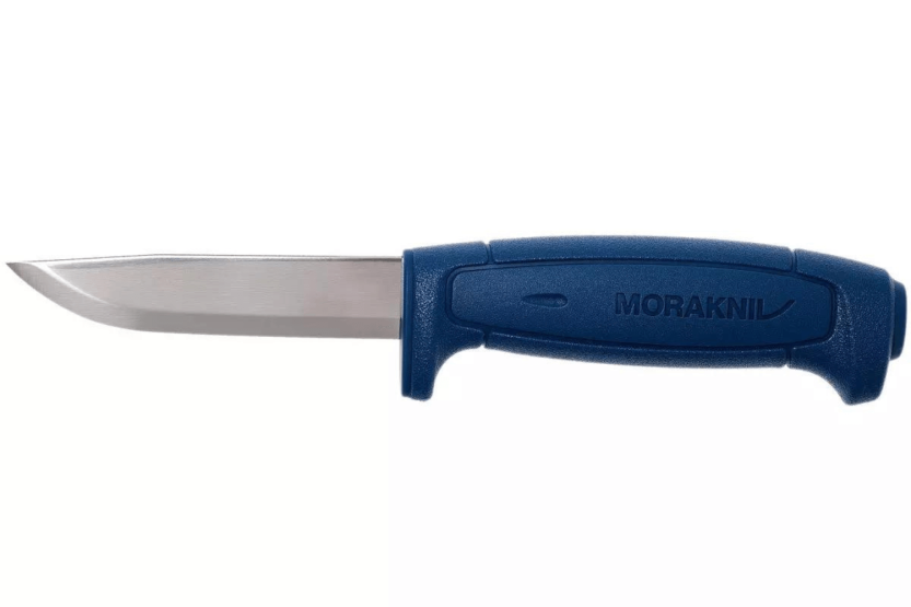 Mora Basic 546 12241 knife 9.1cm stainless steel blade blue polypropylene handle + case