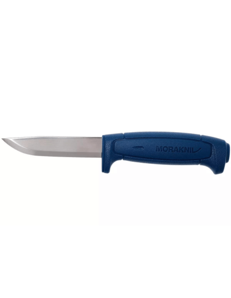 Mora Basic 546 12241 kniv 9,1 cm rustfrit stålblad blåt polypropylenhåndtag + etui