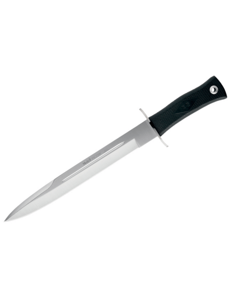 Muela Escorp 9312 kniv 30cm svart gummihandtag och rostfritt stålskydd + läderslida
