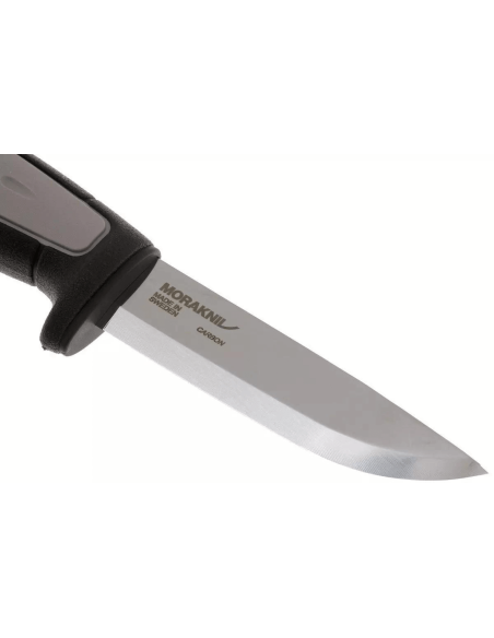 Mora Pro Robust 12249 kniv 9,1 cm kulstofblad gråt gummihåndtag + etui